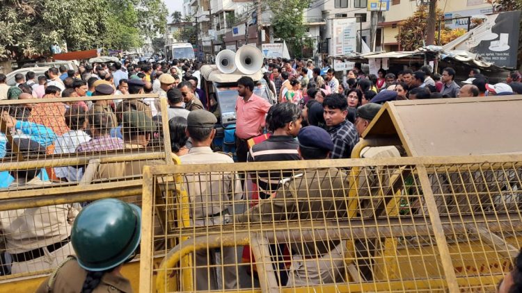 STGT passed stages protest to demand recruitment