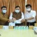 Hotel Bijay Palace distributes masks and senitizers among the journalists on 15.01.21