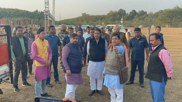 The Chief Minister visits to see preparations before the Union Home Minister’s visit