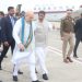 Union Home Minister Amit Shah arrives in Tripura to participate in Jan Biswas Yatra in Dharmanagar and Sabroom