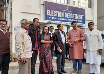 Left Front and Congress before Election Commission