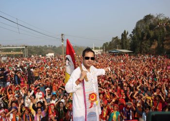 Tipra Motha held election rally at Chakmaghat