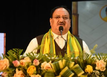 Unnata Tripura Shrestha Tripura Sankalp Patra 2023 unveiled by JP Nadda