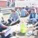 Voting workers are busy at Umakanta school