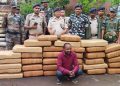 350 kg of ganja seized