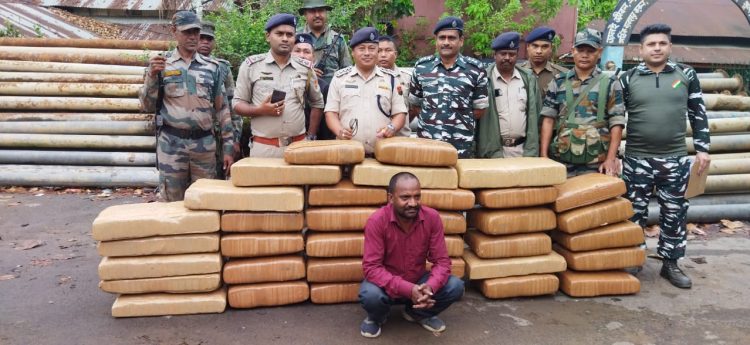 350 kg of ganja seized