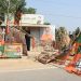 Road blockade: Protest against the demolition of the ruling party’s booth office