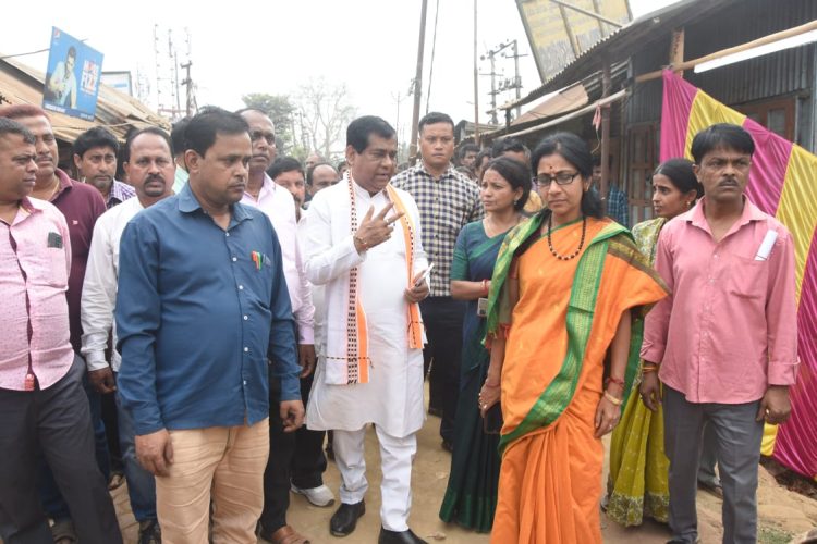 Mayor of Municipal Corporation inspected the construction of open gym