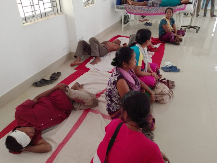 Dangerous clash between BJP and Tipra Motha In Ampi. 