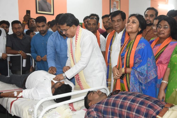 Yuva Morcha organizes blood donation camp