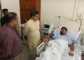 Chief aminister Dr. manik Saha visits Minister Sushanta Choudhury at private hospital