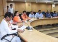 Mayor Deepak Majumdar attend a meeting at AMC conference hall