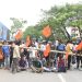 Bharatiya Mazdoor Sangha blockade the Assam Agartala road
