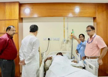Minister sushanta chowdhury admitted in hospital