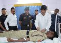 CM INAUGURATED MEGA BLOOD DONATION CAMP ORGANISED BY ASSAM RIFLES AT AGARTALA