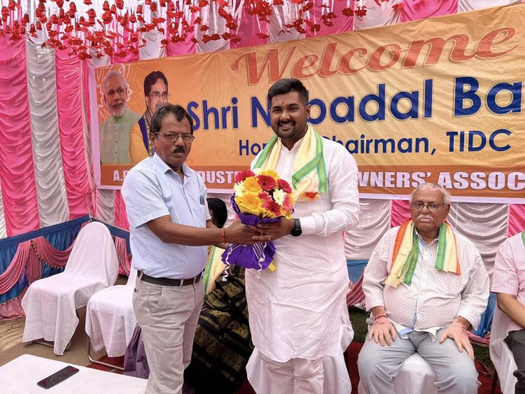 The chairman visited the industrial area