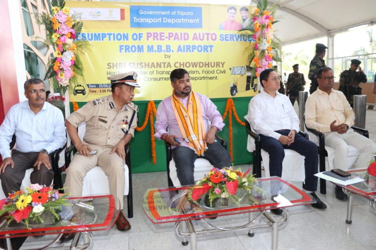 Transport Minister launched resumption programme of prepaid auto service at MBB Airport