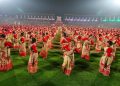 More than 11,000 dancers participated in the Mega Bihu event in Guwahati, Assam
