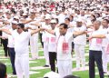 Chief Minister Prof. Dr. Manik Saha participated in Yoga Mahotsav of Dibrugarh University of Assam