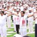 Chief Minister Prof. Dr. Manik Saha participated in Yoga Mahotsav of Dibrugarh University of Assam