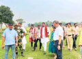 Kamalpur Indo-Bangla border market construction work TIDC chairman Nabadul Banik visited