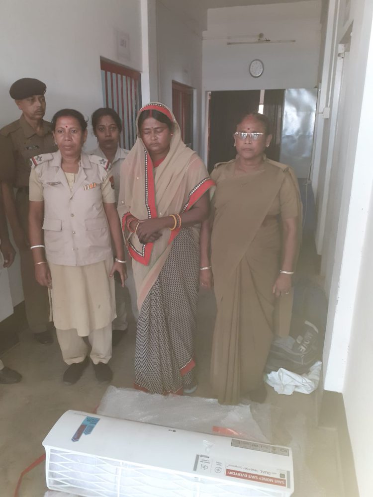 A woman was arrested