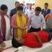 A blood donation camp was organized at the special camp of NSS unit