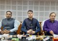 PCCF, Forest Deptt, Secretary ICA and special Secretary holds press conference on G20 project.