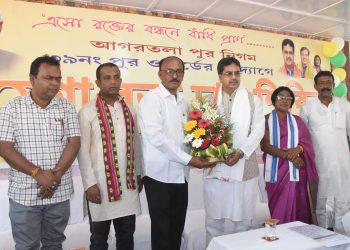 CM Dr. Manik Saha inaugurates mega blood donation camp