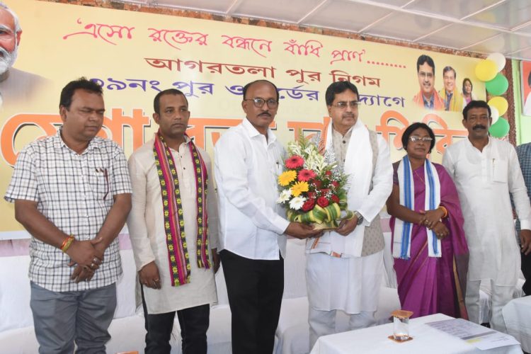 CM Dr. Manik Saha inaugurates mega blood donation camp