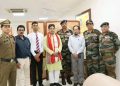 Partha Pratim Bhattacharjee, NCC Cadet from Tripura who got recommended by the Services Selection Board(SSB) to become an Officer in the Indian Army,  paid a courtesy visit at my office chamber today.