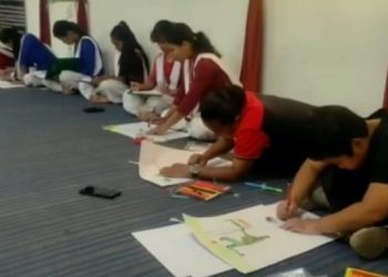 71 Bn CRPF organized Painting and Essay competition.​ ​