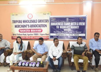 Tripura wholesale grocery marchant Association holds press conference