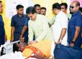 CM Dr. Manik Saha interacts with blood donars during a blood donation camp