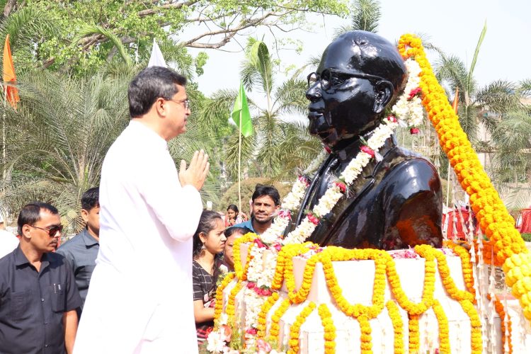 The Chief Minister laid the foundation stone of the statue of Dr. BR Ambedkar