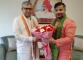 Minister Sushanta Chowdhury met the Union Railway Minister