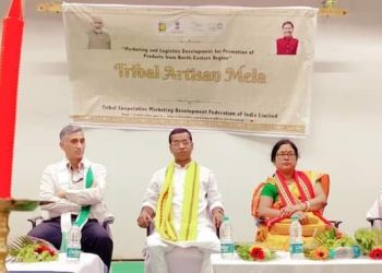Tribal Artisan Mela was organized at Dharmanagar Ardhendu Bhattacharya Smriti Bhavan in the joint initiative of TRIFED and TRLM at district headquarters Dharmanagar