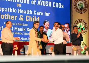 Maternal and Child Homeopathic Health Services organized by State AYUSH Mission at Rabindra Centenary Bhavan in the capital on Thursday.