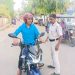 Dharmanagar traffic unit in campaign against bike riders without helmets