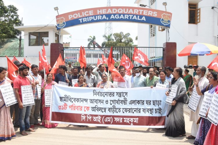 Due to post-election terrorism, 31 families are displaced