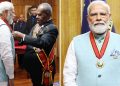 Honorable Prime Minister Modi in the best honor of Fiji.