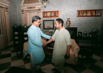 Chief Minister Dr. Manik Saha meet Tipra Matha supremo Pradyot Kishore Devavarman on Thursday