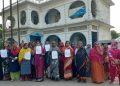 Deputation of women to the police outpost to demand strict action against drug dealers and drug addicts!