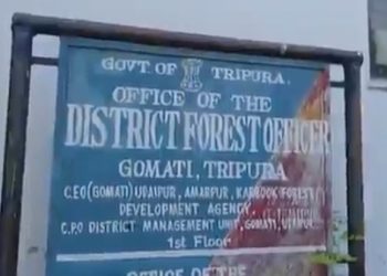 A forest officer destroyed the rubber garden for not paying bribe!  !
