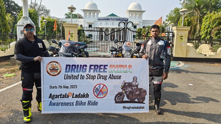 Awareness Bike Rally from Agartala to Ladakh.