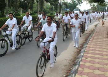71 BN CRPF ORGANIZED CYCLE RALLY.