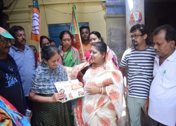 BJP campaigns with report card