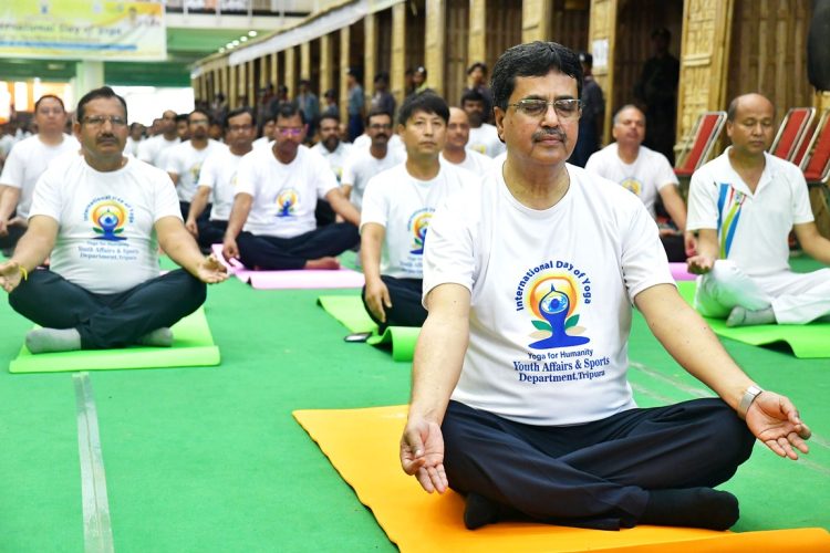 International Yoga Day celebrated in Tripura