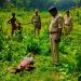 The body of an unidentified person was recovered in the rubber garden at Bagma !!