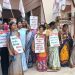 Demonstration in front of Women’s Commission against incidents of violence against women